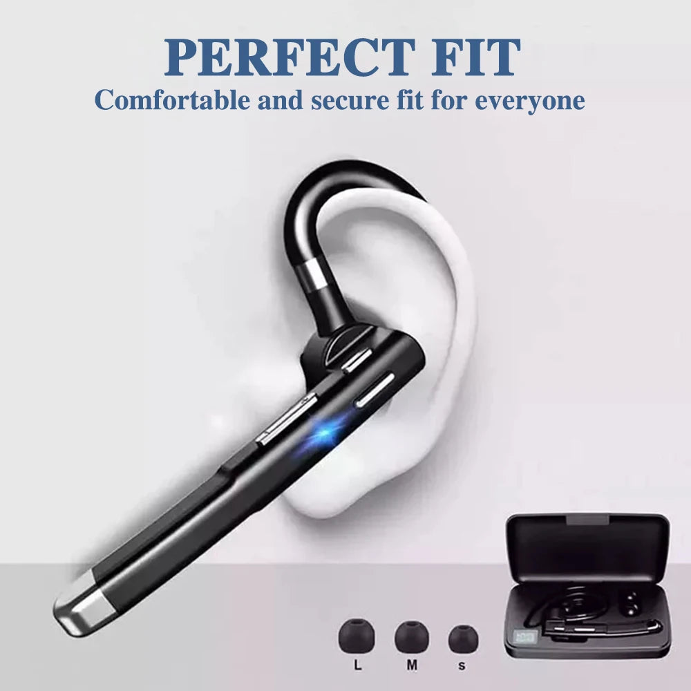 YYK-520 Kabellose Kopfhörer Business Bluetooth 5.3 Ohrhörer Freisprechanruf Mikrofon Geräuschunterdrückung Headset In-Ear-Kopfhörer zum Autofahren