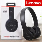 Lenovo Multifunktionaler tragbarer faltbarer kabelloser Bluetooth 5.0 Kopfhörer Für Bluetooth-Verbindung Kabelgebundene Verbindung