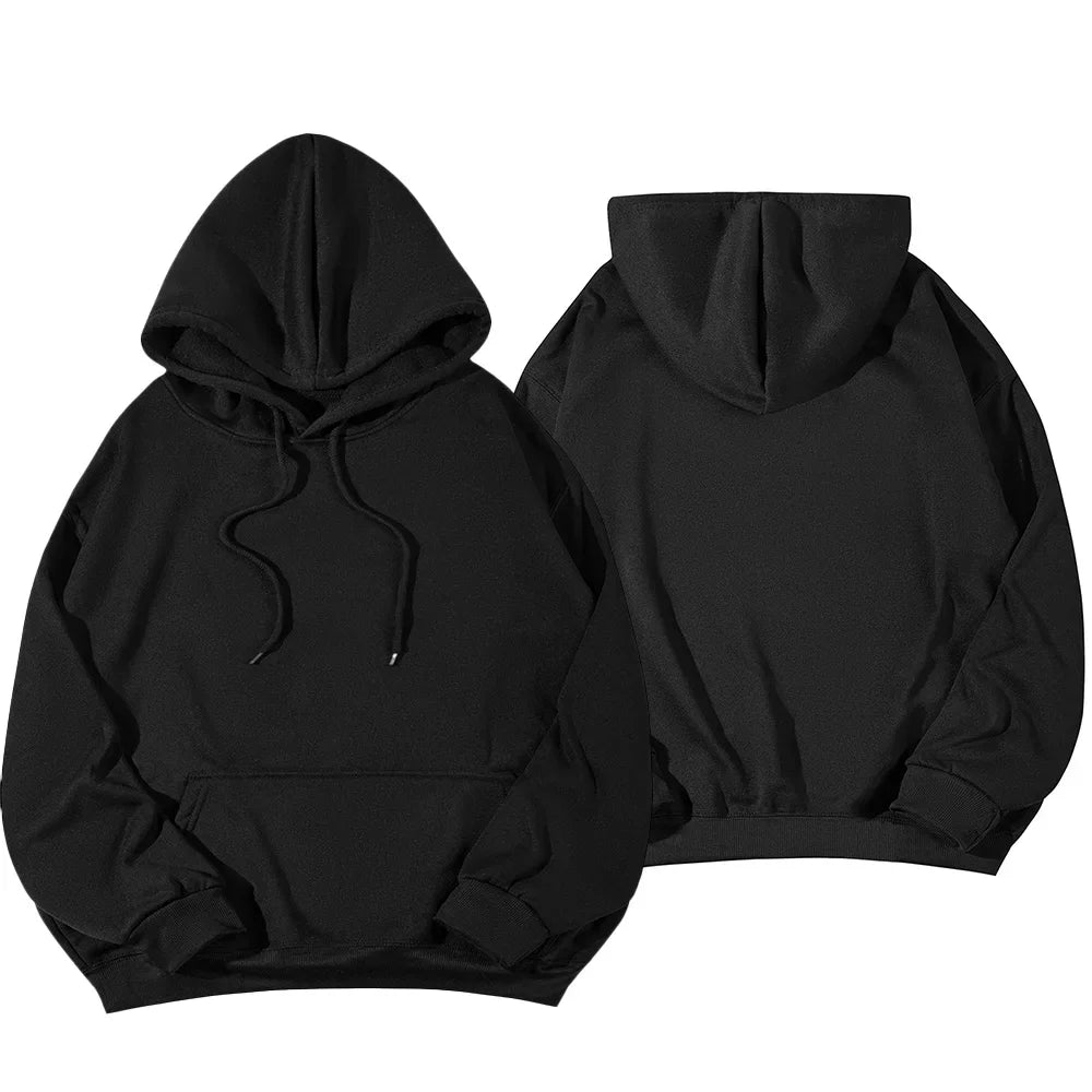 Women's Hoodies Pullover Spring Autumn Casual Hoodie 2026 Sweatshirts Solid Color Hoodies Oversize Black Sweatshirt Women Top