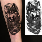 1 Blatt Kobra Schlange Drache Skorpion Temporäre Tattoos für Männer Frauen Wasserdicht Langlebig Löwe Tiger Wolf Fake Tattoo Aufkleber