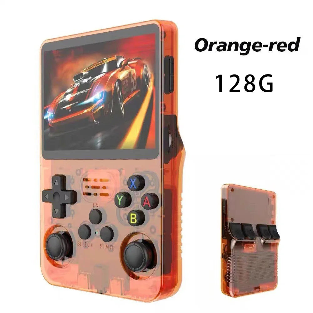 R36S Klassische Retro-Spielkonsole mit ARKOS System Videospiele Einzelkarte Tragbare Handheld-Spielkonsole Kindergeschenk 3,5 Zoll