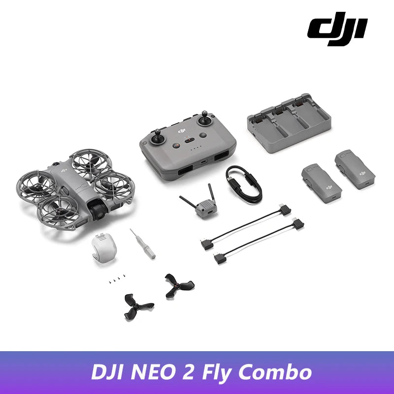 DJI Neo 2 Drohne Kamera-Drohne 4K Stabilisiertes Video 151G Leicht & Tragbar Vollumfassende Propellerguards NEO 2 Neu Original C0