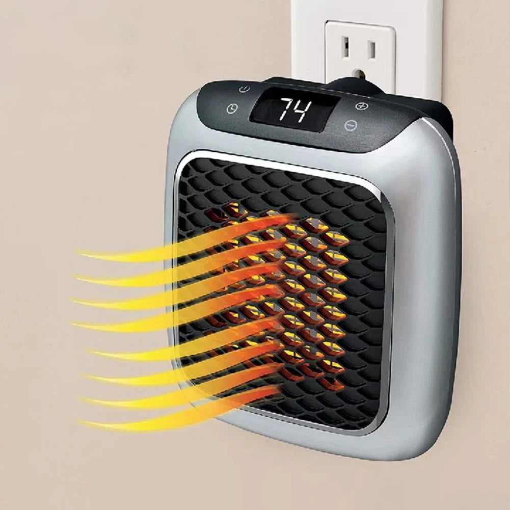 EU-Stecker Heizung Mini Elektrische Heizung Wärmer Wandmontierte PTC Keramik Heizlüfter Tragbarer Heizlüfter für Zuhause Büro Schlafzimmer