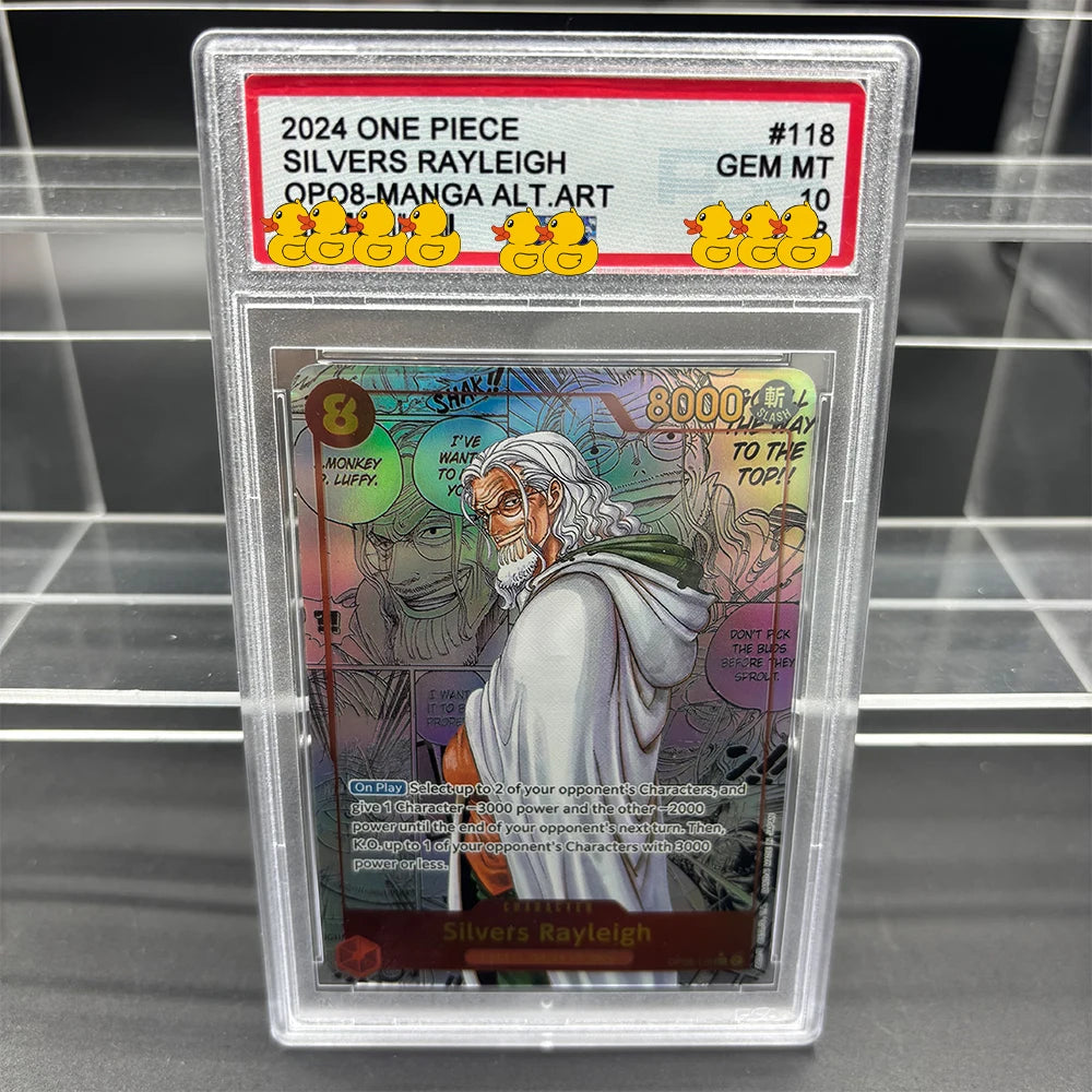 DIY OPCG Bewertungskarte Sammelkarte 2023 ONE MONKEY D. LUFFY OPO5-MANGA ALT.ART Kopie 10 Punkte Bewertungskarte Anime Spiel Geschenk