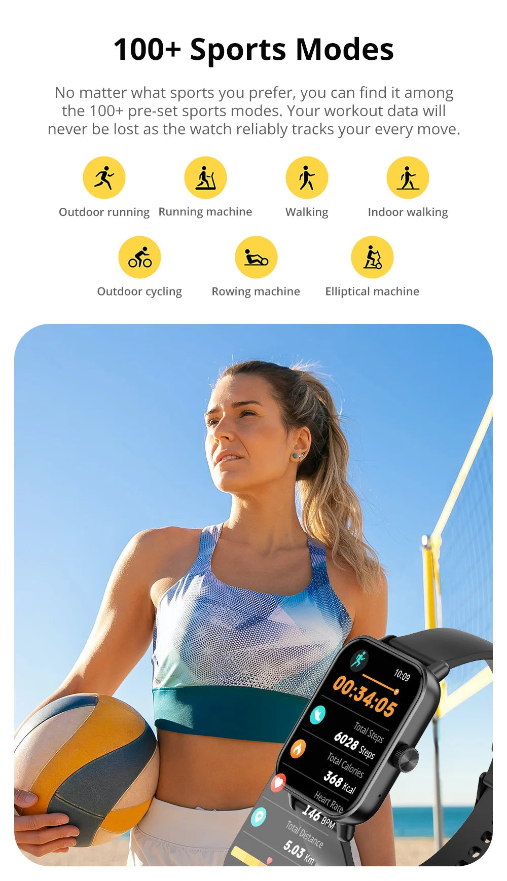 COLMI P81 Smartwatch mit Anruffunktion, Ultra 1,9 Zoll Bildschirm, 24 Std. Gesundheitsüberwachung, über 100 Sportmodi, Bluetooth Smartwatch für Herren und Damen