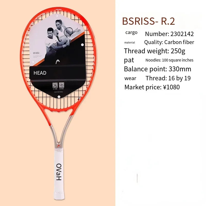 HEAD 2026 Neuer Carbon Tennisschläger für Herren Damen Tenis Raquete Blau