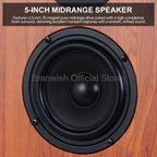 Hochleistungs-Passivlautsprecher, 8 Zoll, Standlautsprecher, 3-Wege-Heim-Audiosystem, 90 dB Empfindlichkeit, Hifi-Holzlautsprecher, ein Paar
