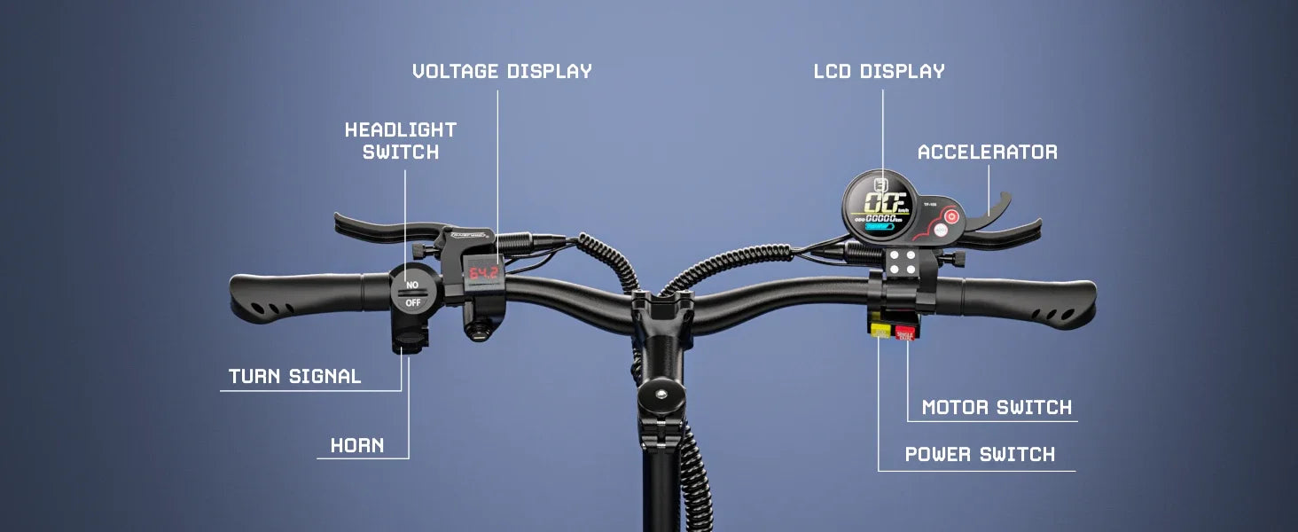 TIFGALOP CL8 Elektroroller 6000W Leistungsstarker Motor 60V 33Ah Akku bis zu 100km Reichweite Straßenzulässiger Erwachsenen-Kleinstwagen Elektroroller