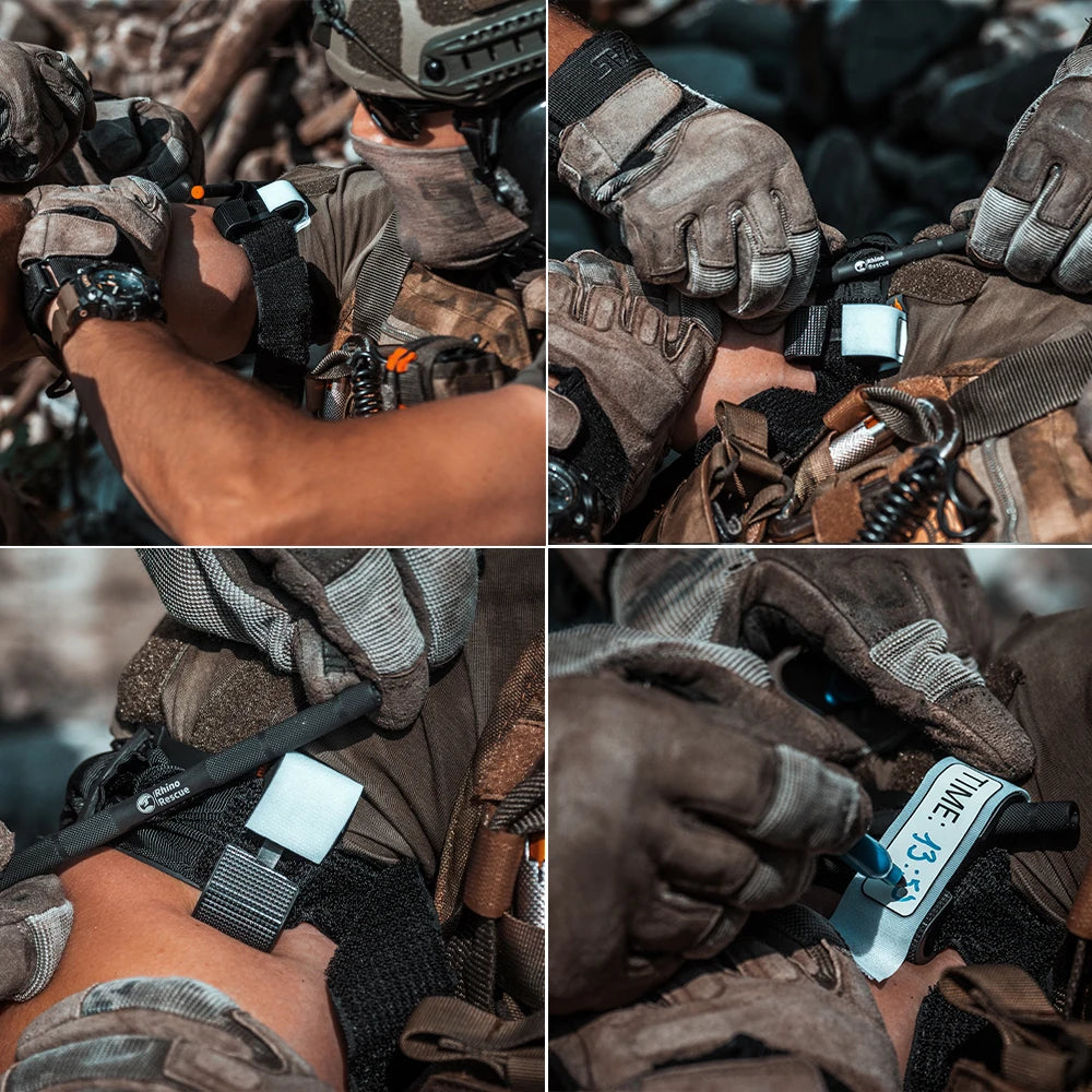 Rhino Rescue Trauma Kit, Combat Survival Gear Medical Kit, taktisch für Notfall-Erste Hilfe, IFAK Nachfüllpackungen