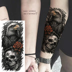 1 Blatt Kobra Schlange Drache Skorpion Temporäre Tattoos für Männer Frauen Wasserdicht Langlebig Löwe Tiger Wolf Fake Tattoo Aufkleber