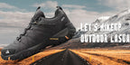 HIKEUP Rutschfeste Herren Wanderschuhe Atmungsaktive Outdoor Abriebfeste Spritzwassergeschützte Kletterschuhe Herren Sneaker Tourismus Bergschuhe