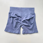 Impact Shorts 4.5" Nahtlos, hochelastisch, niedrig gerippter Bund, dezenter Po-Kontur-Shorts, Fitness Workout Yoga Gym Shorts