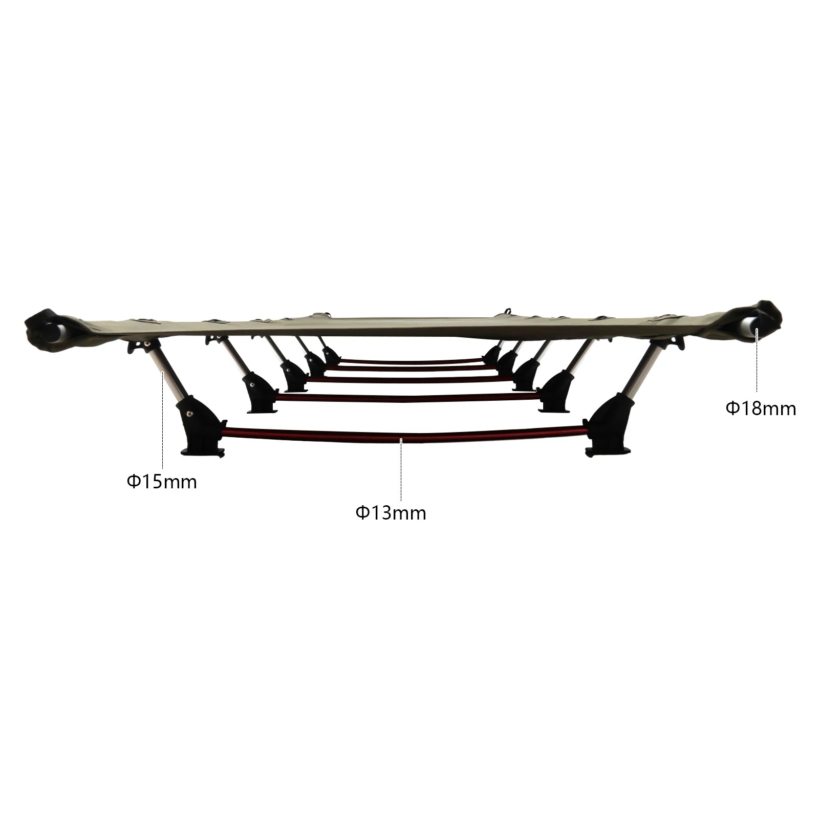 Ultraleichtes klappbares Campingbett, tragbares bequemes Feldbett für Erwachsene, Outdoor, Wandern, Reisen, Trekking, Zuhause, Büro, Nickerchen