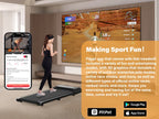 300lbs Laufband für Zuhause 2.5HP Laufbänder Walking Pad LCD Digitalanzeige 2in1 Walking Running Fitnessgerät