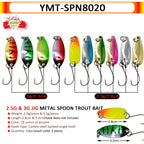 7/9/10 Stück Forellenköder 2,5g/2,6g/3g/3,2g/3,5g/5g Metalllöffel Angelköder Wobbler Casting Jigging Angelzubehör Pesca Döbel