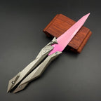 Taktischer Shooter faltbares Schmetterlingsmesser – 3D graviertes Sammlerstück tragbares Nahkampf-Ausrüstungsstück für Cosplay/Gaming-Zubehör Geschenke