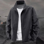 Herren Stehkragenjacke Frühling Atmungsaktiv Leicht Anti-Falten Windjacke Outdoor Sport Freizeit Schnelltrocknende Arbeitsjacken