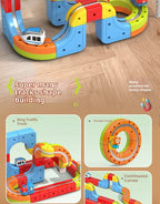 Magnetisches Bullet Train Set für Kinder mit elektrischer Lokomotive, DIY-Gleisbausteinen, pädagogischem MINT-Bauspielzeug, Geburtstagsgeschenk