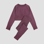 WAREBALL 2/3/4-teiliges Nahtloses Yoga-Set Sportkleidung Yoga-Anzüge für Frauen Fitness-Set Trainingsanzüge Sport-BH Gym Leggings
