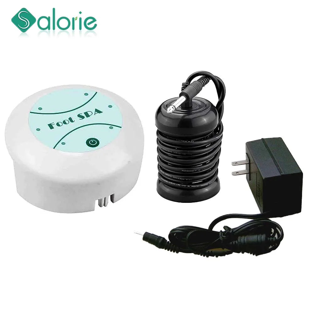 Mini Fuß-Spa Bad Massagegerät Detox Maschine Ionen-Reinigungs-Ionen-Fußbad Aqua Cell Spa Maschine Detox Fußbad Array Aqua Spa Relax