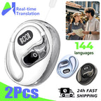 Echtzeit-Übersetzungs-Kopfhörer 144 Sprachen Übersetzer Kopfhörer Kabellose Bluetooth 5.4 Headsets für Business, Büro, Reisen