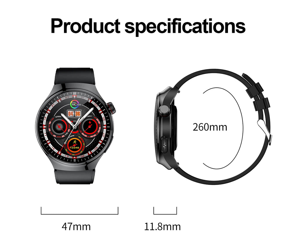 2025 Neue Smartwatch für die Krankenpflege: Blutsauerstoff, Blutfett, Harnsäure, EKG+PPG, Körpertemperatur, Bluetooth-Anruf, Gesundheits-Smartwatch