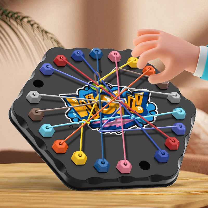 Kinder Seilknoten Puzzle Brettspiel Farbige Linie Gedrehte Verbundene Seile Logik Denkspiel Tischspiel Eltern Kind Interaktives Spielzeug