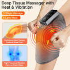 3 Vibrationen 5 Stufen Heißkompresse Schulter-Ellenbogen-Massage Kniebandage, elektrischer Heiz-Knieschutzgurt