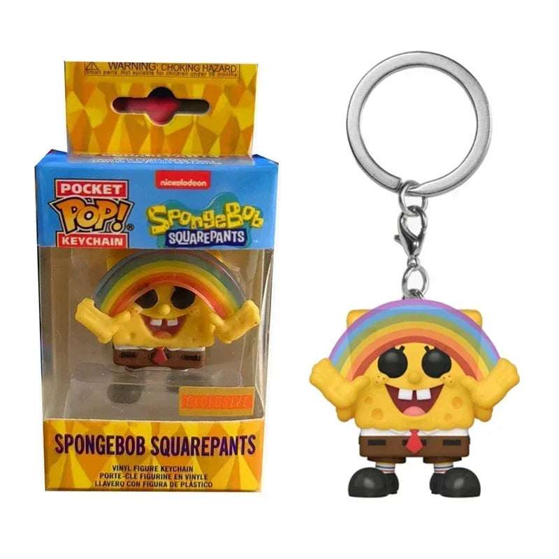 2026 Funko Schlüsselanhänger Ranger Rot Blau Pink Minion Kevin Otto Stuart Spider Spot Vash Ahsoka Inuyasha Homer Sam Sally Figuren Spielzeug