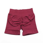Impact Shorts 4.5" Nahtlos, hochelastisch, niedrig gerippter Bund, dezenter Po-Kontur-Shorts, Fitness Workout Yoga Gym Shorts
