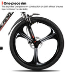 HILAND Mountainbike, 3-Speichen-Rad, 18 Gänge Schaltung, Aluminiumrahmen 26 Zoll Räder, Scheibenbremsen Fahrrad für Herren Damen Herren-MTB