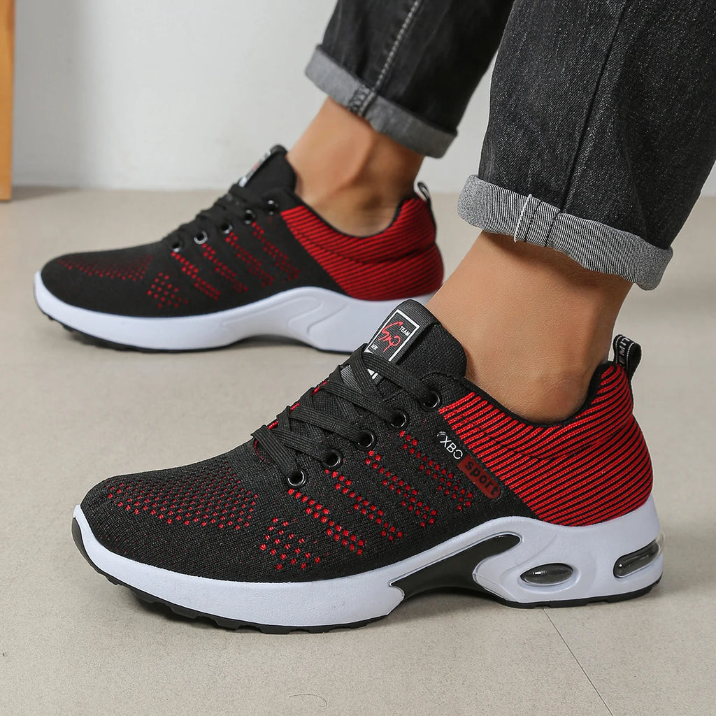 Herrenschuhe Mode Super Atmungsaktive Schnür-Laufschuhe – Rutschfest, langlebig und kissenweich – Herren Mode-Sneaker