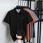 Polo-Shirt aus 100 % reiner Baumwolle, Kurzarm, High-End-Luxusmarke, Mode, Paul Pony Stickerei, Golf, Business Casual Herren T-Shirt