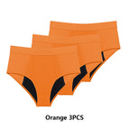 3 Stk./Set Menstruationshöschen Damen sehr starke Blutung Menstruationsunterwäsche High Waist Auslaufsicher Period Panties für Mädchen Set