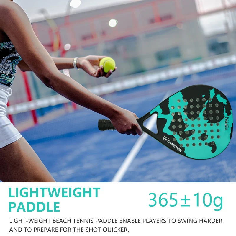 Leichter Carbonfaser-Käfig-Padel-Schläger | Tennisschläger Sportgeräte Fitness und Gesundheit, gute Elastizität, hohe Qualität!