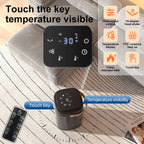 Smart Remote Portable PTC Ceramic Electric Heater Fast Heating Low Noise Touchscreen Hot and Cold Fan For Home Bedroom Office