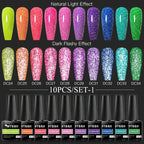 10/12PCS/SET Katze Magnetisches Gel Nagellack Set 9D Reflektierendes Glitzer Gel Halbpermanentes UV Gel Soak Off Funkelndes Nagelkunst Kits
