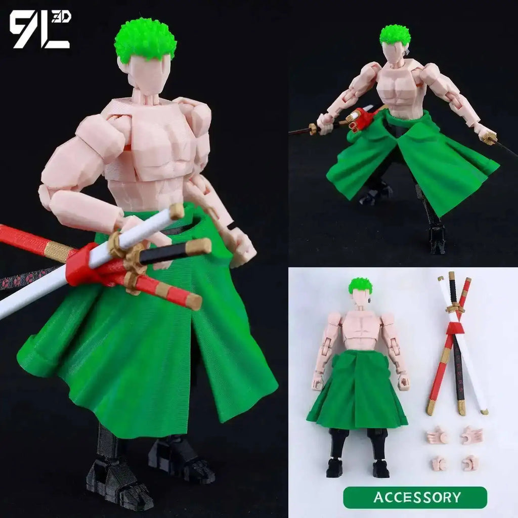 9L3D Gedruckte Anime One Piece Naruto Demon Slayer Dummy13 Lucky T13 Bewegliche Shapeshift Actionfiguren Mannequin Spielzeug Sammlerstücke