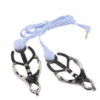 Elektrische Schock Brustwarzenklemmen BDSM Bondage Schamlippenklammer Klitoris-/Penispulsator E-Stimulations-Massagehandschuh/-Pad SM Roller Sexspielzeug für Paare