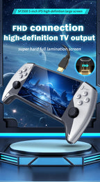 SF3500 Retro Handheld Videospielkonsole Linux System 5,0 Zoll 854*480 IPS Bildschirm 3000mAh Tragbarer Pocket Video Player Spiele