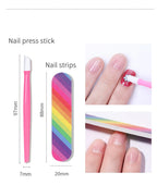 Maniküre-Set für Nagelpailletten-Kit Nagelpflege-Zubehörset Nagelkunst-Pinsel Nägel-Zubehör Maniküre-Werkzeuge