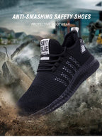 Arbeitssicherheitsschuhe Sommer Atmungsaktiv Herren Air Cushion Arbeitsschutzschuhe Anti-Durchstich Arbeitsschuhe Herren Stahlkappenschuhe