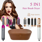 5-in-1 Haartrockner-Heißluftbürsten-Set, professioneller Lockenstab, Haarglätter, Styling-Werkzeug für professionelle Haartrockner im Haushalt