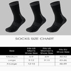 Merinowolle-Thermosocken, Unisex, 3 Paar vollgepolsterte Winterstiefelsocken, geeignet zum Wandern und Arbeiten bei kaltem Wetter