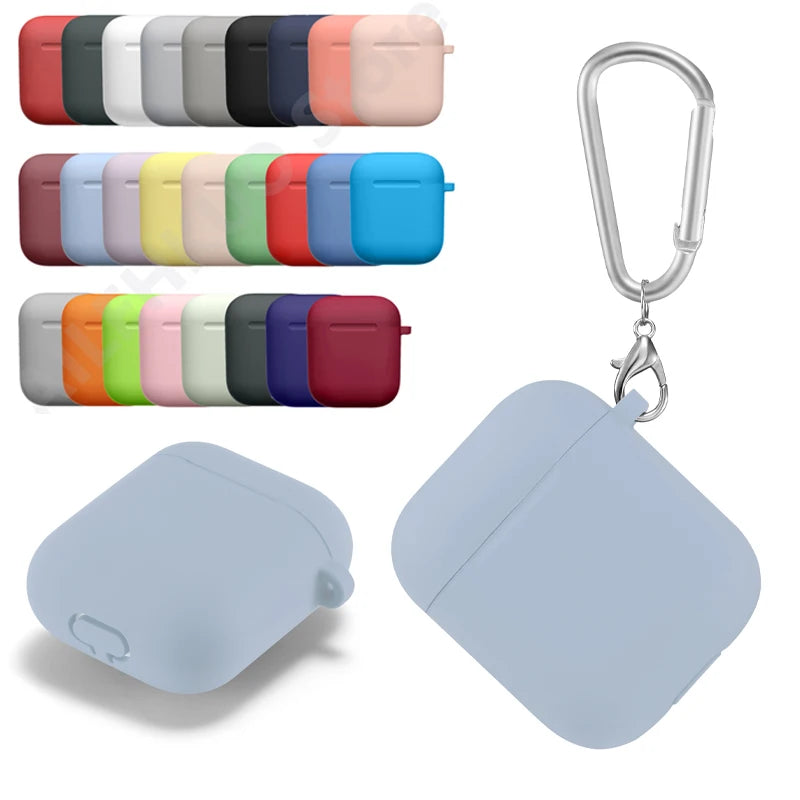 Silicone Case For apple Airpods 2 Case hook Bluetooth Case for airpod 1 2 Cover For Air Pods 1/2 Case Earphone Accessories skin Hauptbild