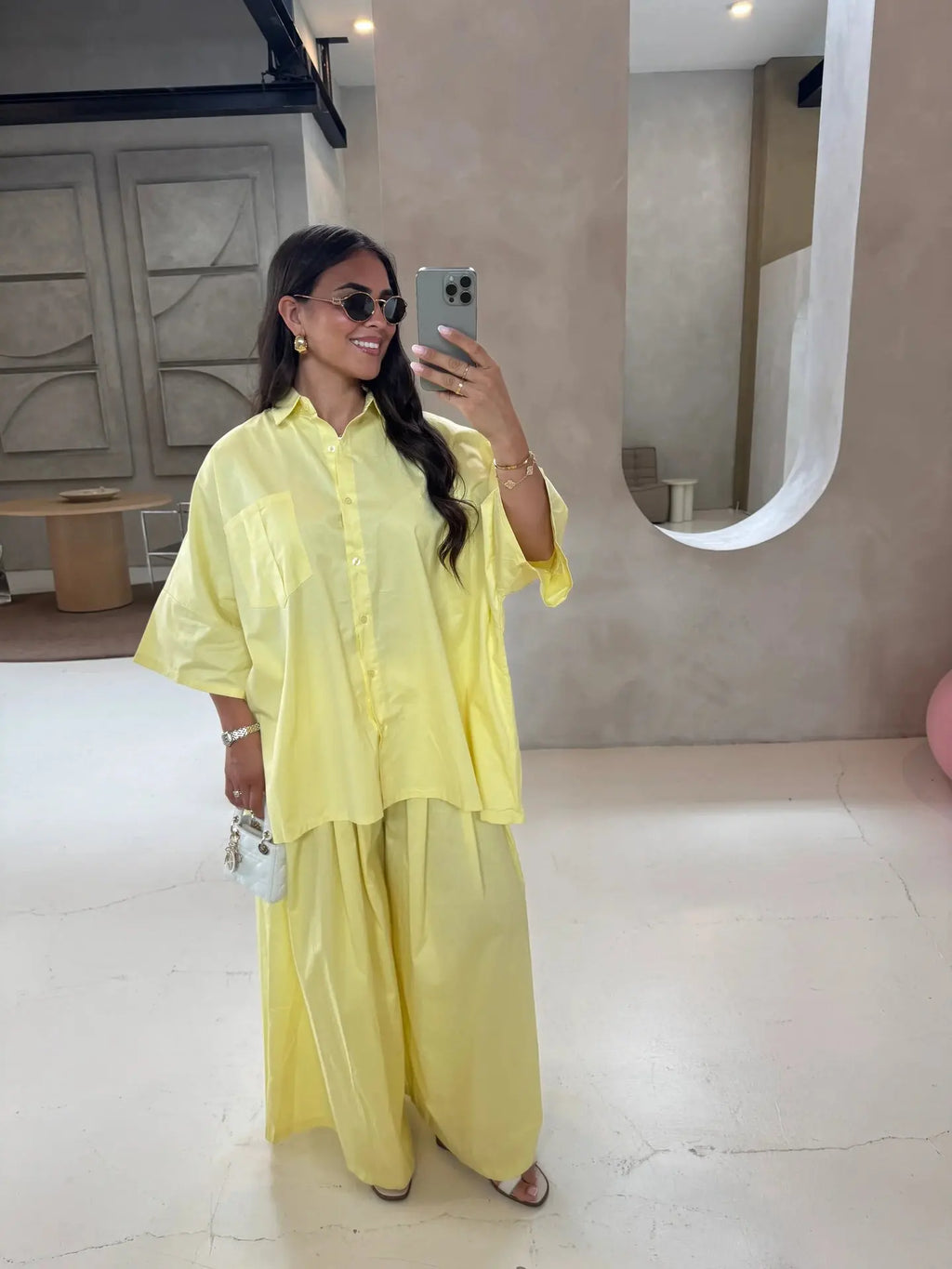 Damen Anzug mit Revers, langen Ärmeln, chic, einreihig, weites Bein, lange Hose, Sets 2026, lässiges, lockeres Outfit für den Alltag