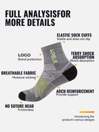 WRELS 1/2/3 Paar Merinowollsocken Wander-Laufsocken Atmungsaktiv Gepolstert Schweißableitend Warm Thermisch Kompressions-Wollsocken