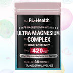 30 Patches Magnesium Glycinate Complex Transdermal Patches with Vitamin B6 for Sleep, Muscle & Nerve Support