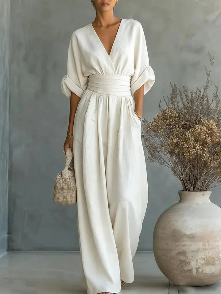 Einfarbige lässige weite Jumpsuits für Damen 2026 Sommer Elegante Overalls Damen Jumpsuits und Rompers Bodysuit Damenbekleidung