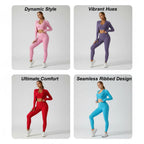 3-teiliges Trainingsanzug-Set – Jacke + Push-up-Sport-BH + High-Waist-Leggings, Activewear für Fitnessstudio, Training, Yoga, Fitness für Damen